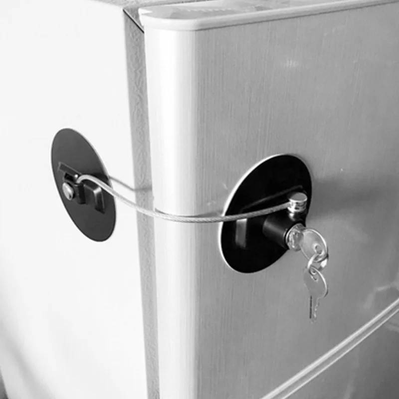 Square Black ABS Refrigerator Closet Cabinet Lock Child Safety System With Key
Square Black ABS Refrigerator Closet Cabinet Lock Child Safety System With Key