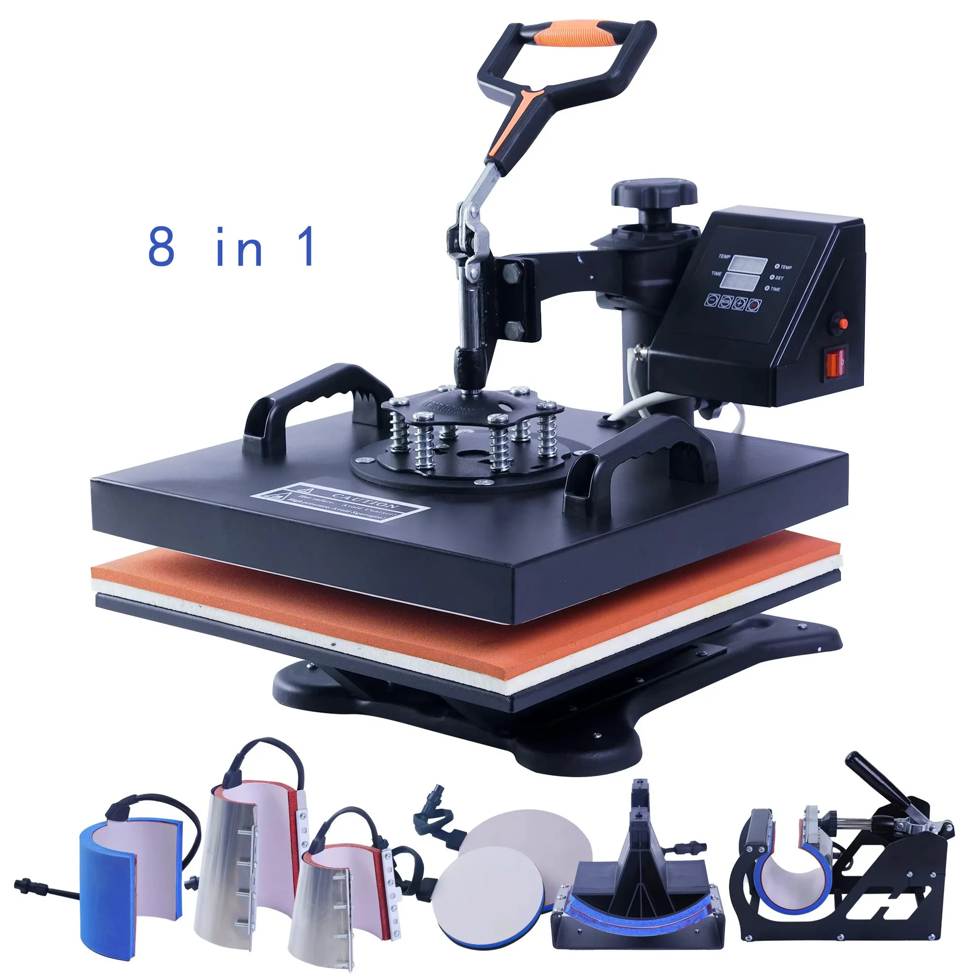 Heat Transfer Printing Machine 29 * 38 Multi-functional Combination Machine Hat Clothes Cup 8in1 Hot Press Printing
Heat Transfer Printing Machine 29 * 38 Multi-functional Combination Machine Hat Clothes Cup 8in1 Hot Press Printing