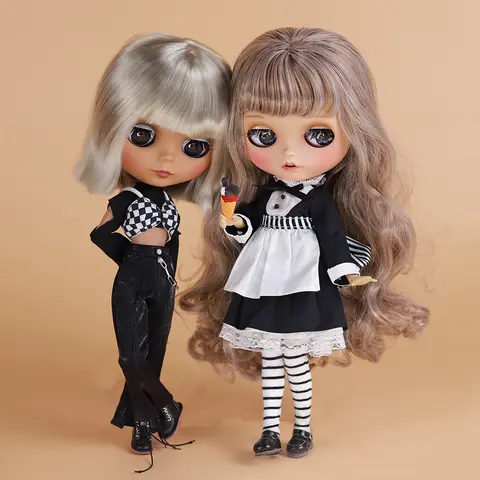 ICY DBS Blyth 1/6 Doll 30cm Frosted Face Special Eyes Long Eyelashes Sleeping Eyes bjd Doll full set SD