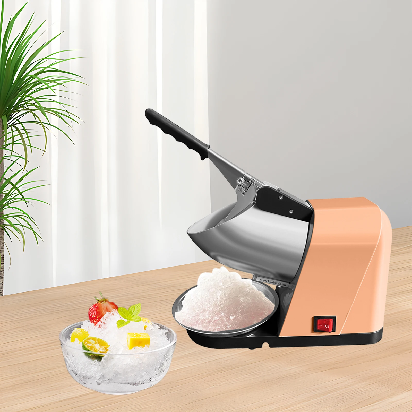 Stainless Steel Commercial Automatic Snow Cone Shaved Ice Machine Ice Shaver Prevent Splash Electric Blades Snow Cone Maker
Stainless Steel Commercial Automatic Snow Cone Shaved Ice Machine Ice Shaver Prevent Splash Electric Blades Snow Cone Maker