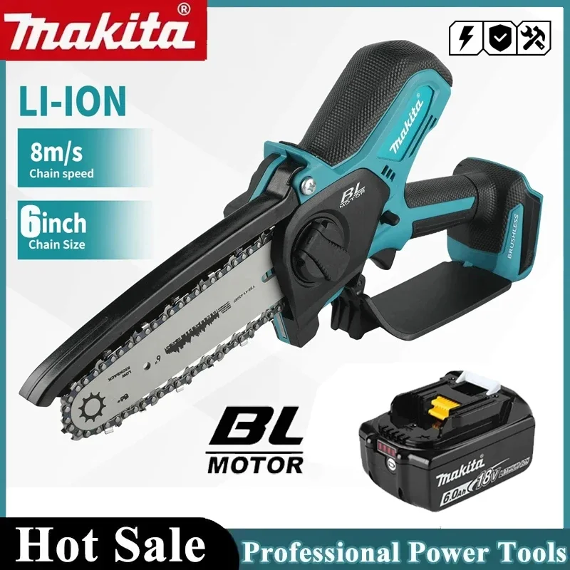 Makita 18V Cordless Chainsaw for Woodworking with Small Handheld Electric 6-inch Logging Sawzall Mini Portable Chainsaw
Makita 18V Cordless Chainsaw for Woodworking with Small Handheld Electric 6-inch Logging Sawzall Mini Portable Chainsaw