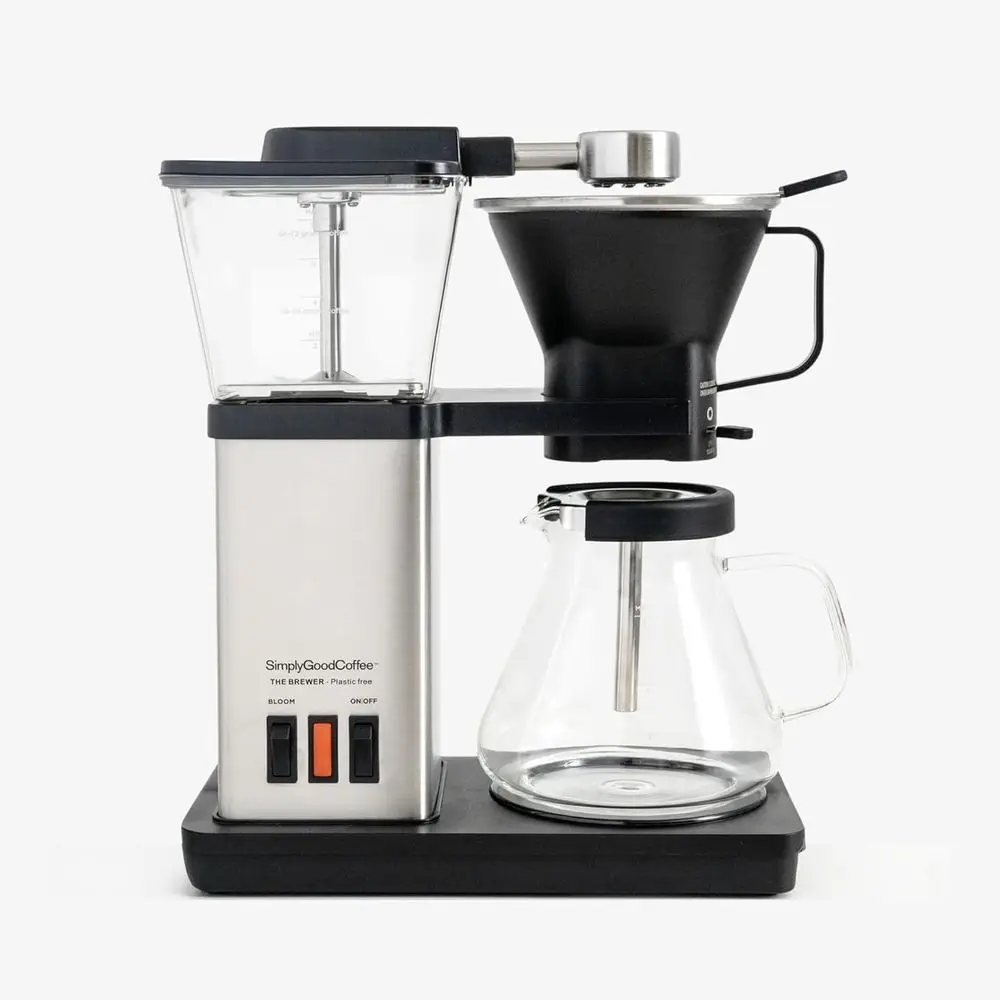 SimplyGoodCoffee THE BREWER - Plastic-Free. Coffee Maker/Coffee Machine. 8 Cup Automatic Drip Pour Over Coffee Brewer. Brewer Fr
SimplyGoodCoffee THE BREWER - Plastic-Free. Coffee Maker/Coffee Machine. 8 Cup Automatic Drip Pour Over Coffee Brewer. Brewer Fr