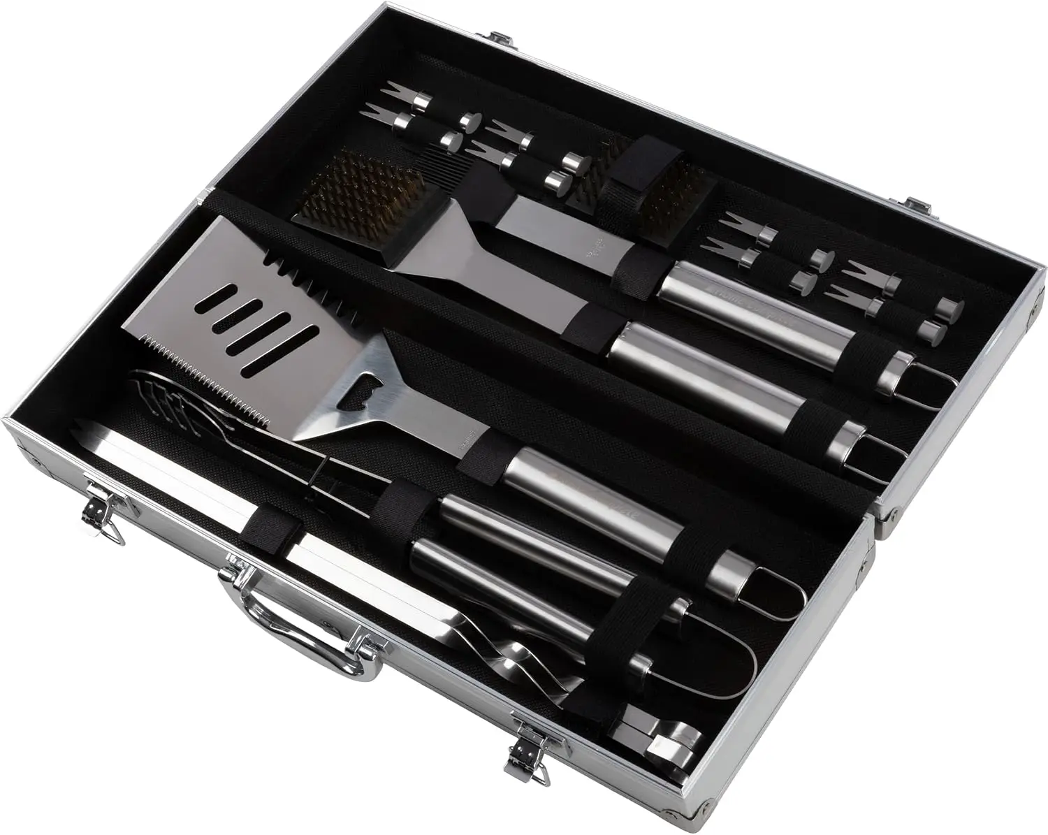 16-Piece BBQ Grill Accessories Set with Aluminum Case, Stainless Steel Tools for Outdoor Cooking, Gift for Dad
16-Piece BBQ Grill Accessories Set with Aluminum Case, Stainless Steel Tools for Outdoor Cooking, Gift for Dad