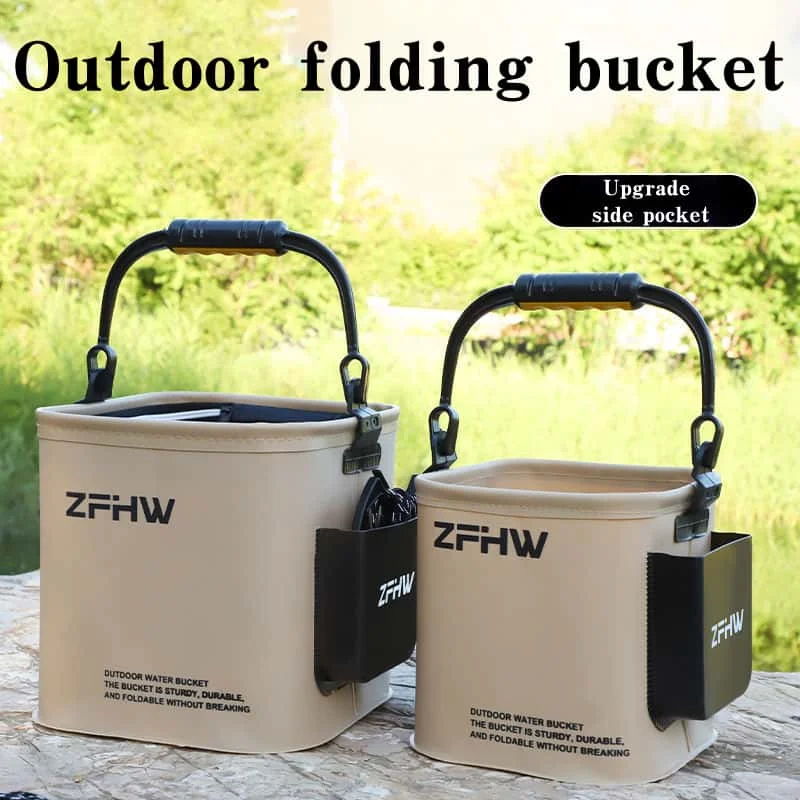 Outdoor watering bucket,multi-functional foldable fish bucket, lure fishing bucket, portable and wear-resistant hand-held bucket
Outdoor watering bucket,multi-functional foldable fish bucket, lure fishing bucket, portable and wear-resistant hand-held bucket