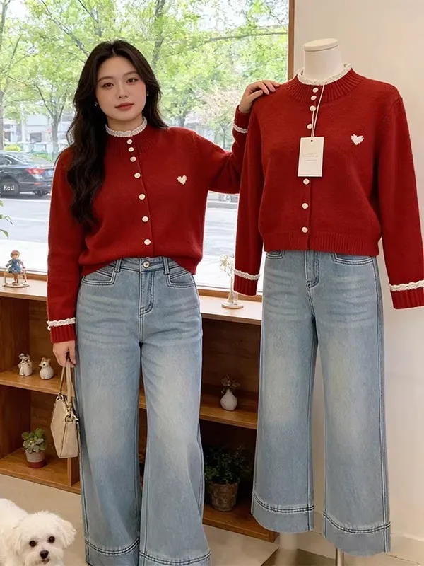plus Size Knitted Sweater Women's High Neck Heart Pattern Slimming Spring New Arrival Korean Style Long Sleeve Knitwear
plus Size Knitted Sweater Women's High Neck Heart Pattern Slimming Spring New Arrival Korean Style Long Sleeve Knitwear