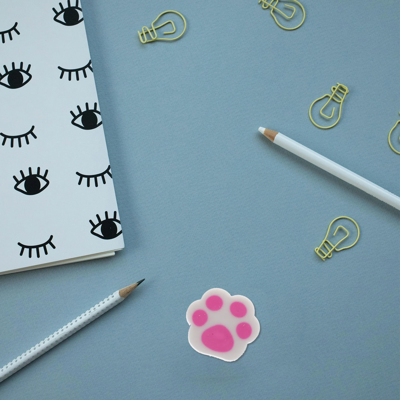 30pcs Cat Paw Eraser White Tpr Bulk Kids School Stationery Animal Shaped Rubber Erasers Fun Pencil Accessories
30pcs Cat Paw Eraser White Tpr Bulk Kids School Stationery Animal Shaped Rubber Erasers Fun Pencil Accessories