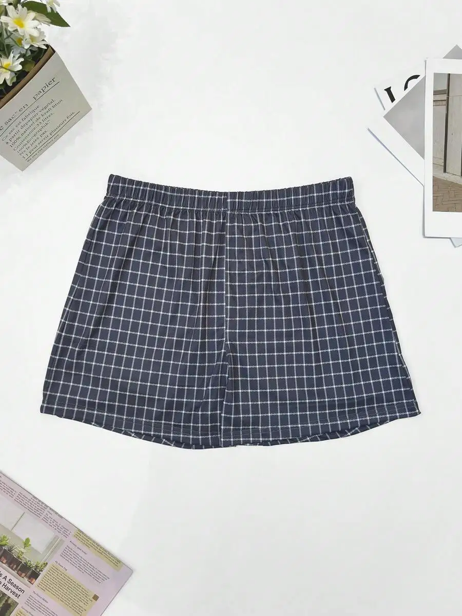 Mens Loose Fit Plaid Boxer Shorts Breathable Elastic Waist Casual Pajama Shorts Summer
Mens Loose Fit Plaid Boxer Shorts Breathable Elastic Waist Casual Pajama Shorts Summer