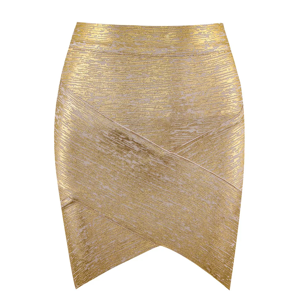 Fashion Sexy Gold Meatlic Bandage Skirt Women Slim Cross Bodycon Mini Skirt High Quality Party Club Ffice Streetwear Woman Skirt
Fashion Sexy Gold Meatlic Bandage Skirt Women Slim Cross Bodycon Mini Skirt High Quality Party Club Ffice Streetwear Woman Skirt