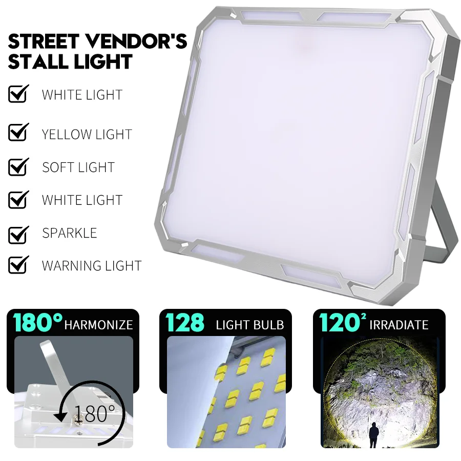 365LED Super Bright Camping Light Built-in 7500mAh Battery Work Light with Power Display Outdoor Waterprof Emergency Lantern 
365LED Super Bright Camping Light Built-in 7500mAh Battery Work Light with Power Display Outdoor Waterprof Emergency Lantern