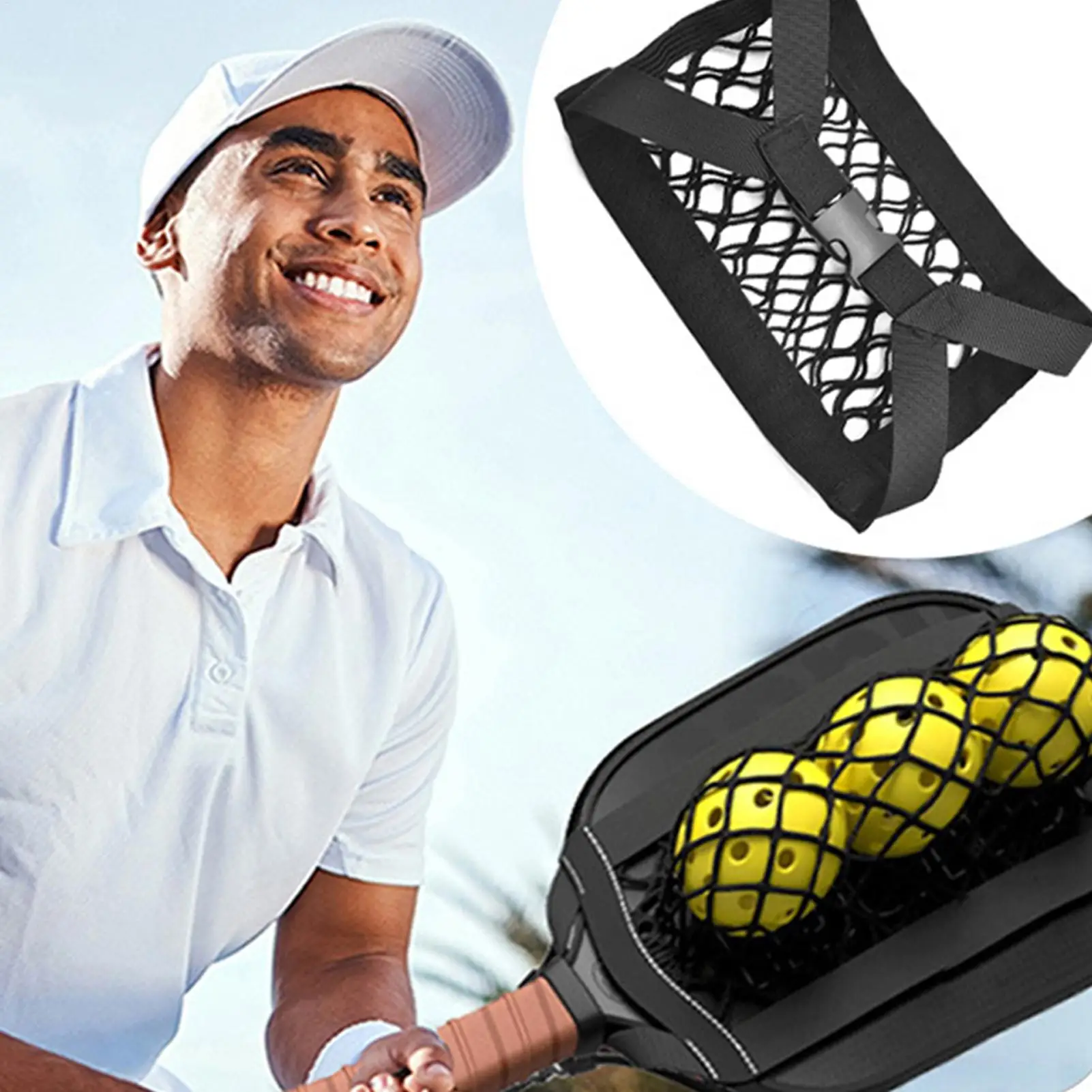 Регулируемый сетчатый чехол-держатель для мячей, вмещает 3-4 мяча, портативная сумка для хранения для тренировок в тренажерном зале, мероприятия, спорта
Регулируемый сетчатый чехол-держатель для мячей, вмещает 3-4 мяча, портативная сумка для хранения для тренировок в тренажерном зале, мероприятия, спорта