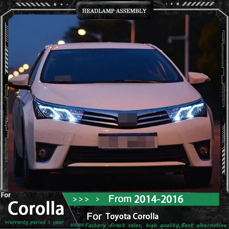 Car LED Headlight Automobile Parts For Toyota Corolla 2014 2015-2016 Fog DRL Brake Turn Signal Lamp Plug and Play
Car LED Headlight Automobile Parts For Toyota Corolla 2014 2015-2016 Fog DRL Brake Turn Signal Lamp Plug and Play