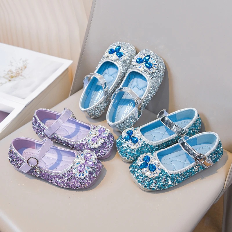 Girls Glitter Princess Shoes Fashion Children Crystal Mary Jane Shoes Kids Flats Leather Shoes for Party Wedding Spring Autumn
Girls Glitter Princess Shoes Fashion Children Crystal Mary Jane Shoes Kids Flats Leather Shoes for Party Wedding Spring Autumn