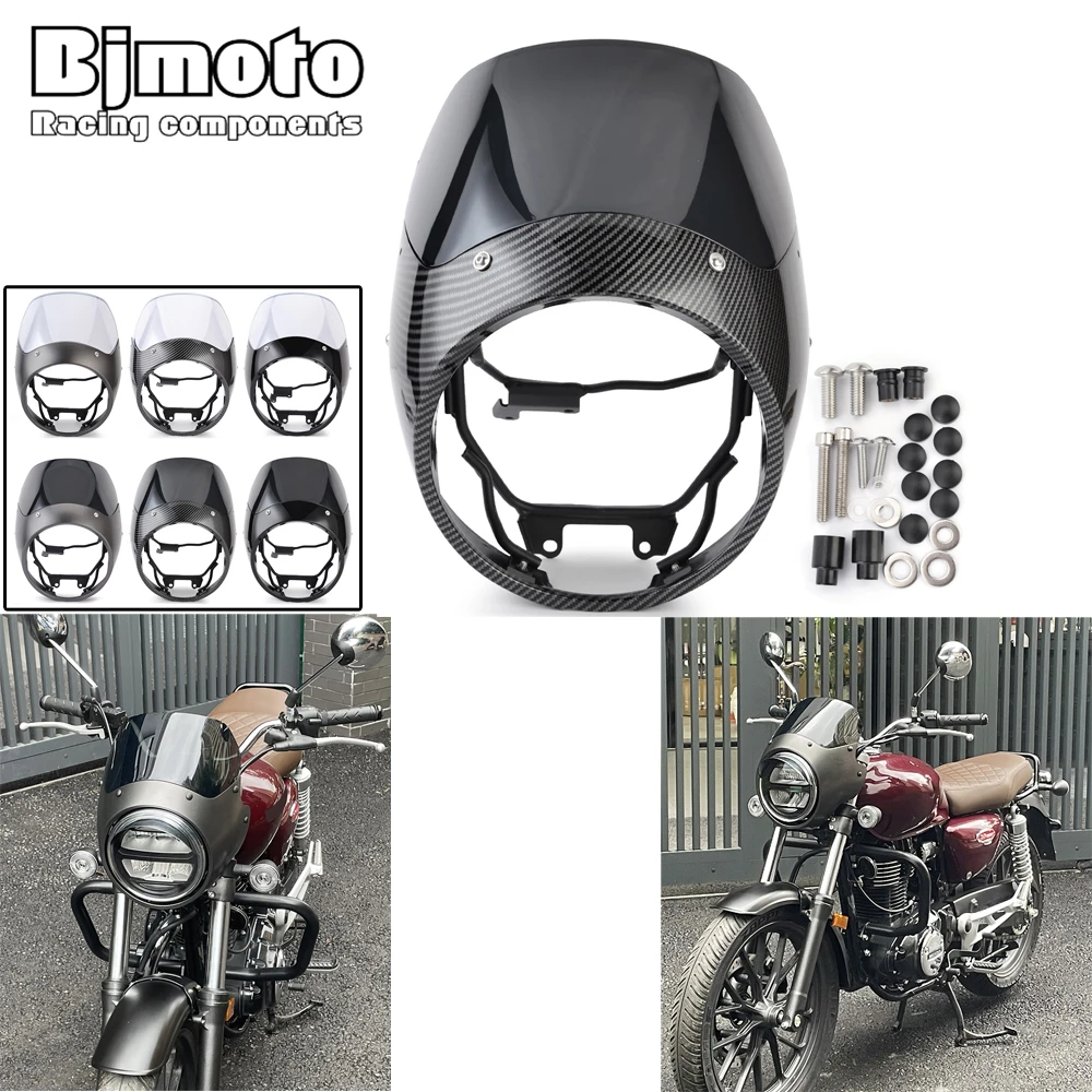 Motorcycle Headlight Fairing Windshield for Honda GB350 GB350S GB 350 S 2023-2024 Headlamp Cowl Cover Mask Accessories
Motorcycle Headlight Fairing Windshield for Honda GB350 GB350S GB 350 S 2023-2024 Headlamp Cowl Cover Mask Accessories