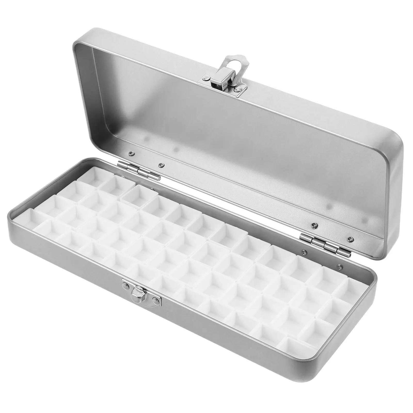Empty Watercolor Palette 48-Grid Portable Palette Box Airtight Lid Travel Outdoor Sketching Paint Tray for Artists Students
Empty Watercolor Palette 48-Grid Portable Palette Box Airtight Lid Travel Outdoor Sketching Paint Tray for Artists Students