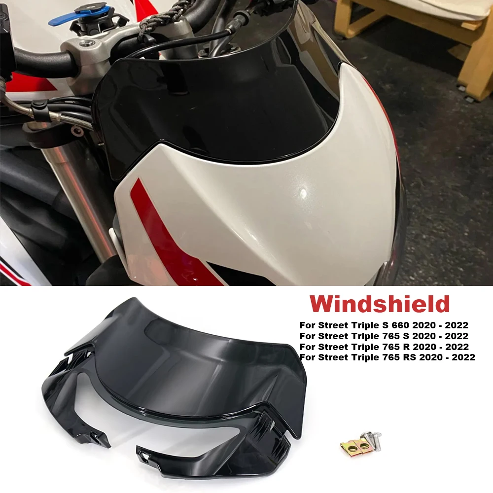 New Motorcycle accessories Windshield wind deflector For Street Triple S660 S 660 765R 765S 765RS 765 S R RS 2020 2021 2022
New Motorcycle accessories Windshield wind deflector For Street Triple S660 S 660 765R 765S 765RS 765 S R RS 2020 2021 2022