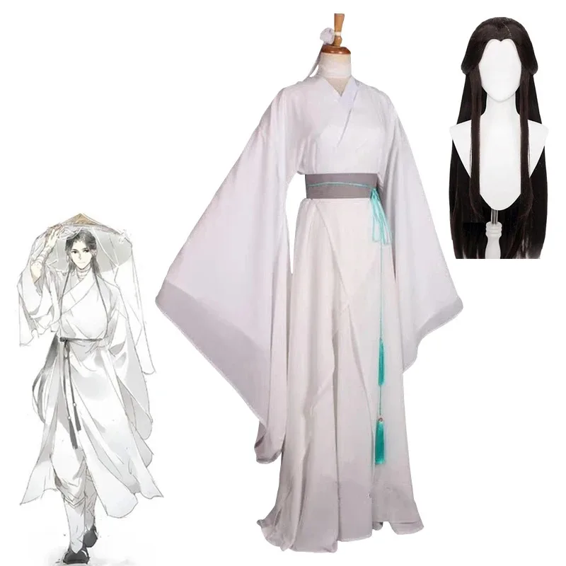 Anime Xie Lian Cosplay Costume Tian Guan Ci Fu Xielian Cosplay Costumes Top Wigs Halloween Prop Men Women White Han Fu Clothes
Anime Xie Lian Cosplay Costume Tian Guan Ci Fu Xielian Cosplay Costumes Top Wigs Halloween Prop Men Women White Han Fu Clothes