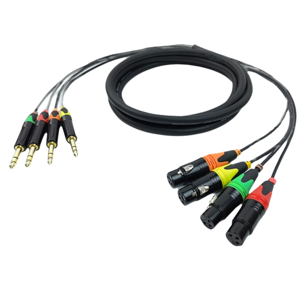 НОВЫЕ 4-канальные кабели TRS-XLR 1/4 дюйма, разъем 6,35 мм, стерео аудио, сбалансированная линия на микрофонные кабели XLR, 300 см
НОВЫЕ 4-канальные кабели TRS-XLR 1/4 дюйма, разъем 6,35 мм, стерео аудио, сбалансированная линия на микрофонные кабели XLR, 300 см