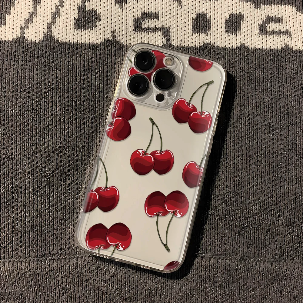 Cute Red Cherry Phone Case For iPhone 17 16 15 11 12 14 13 Pro Max Mini X XS XR 7 8 Plus SE4 16E Shockproof Soft Cover Fundas
Cute Red Cherry Phone Case For iPhone 17 16 15 11 12 14 13 Pro Max Mini X XS XR 7 8 Plus SE4 16E Shockproof Soft Cover Fundas
