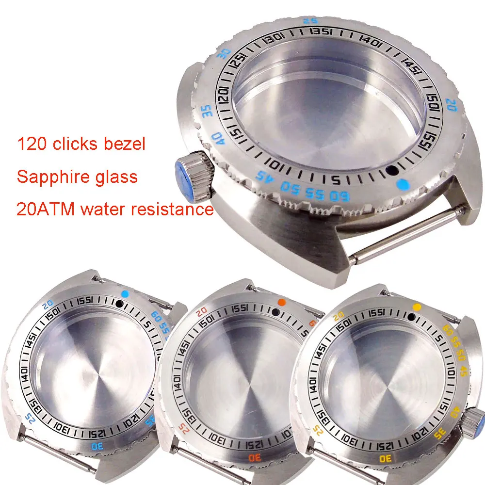 Luxury 20ATM Waterproof Stainless Steel 42mm Watch Case Sapphire Glass Fit NH35A NH36A NH34 120 Clicks Screw Crown
Luxury 20ATM Waterproof Stainless Steel 42mm Watch Case Sapphire Glass Fit NH35A NH36A NH34 120 Clicks Screw Crown