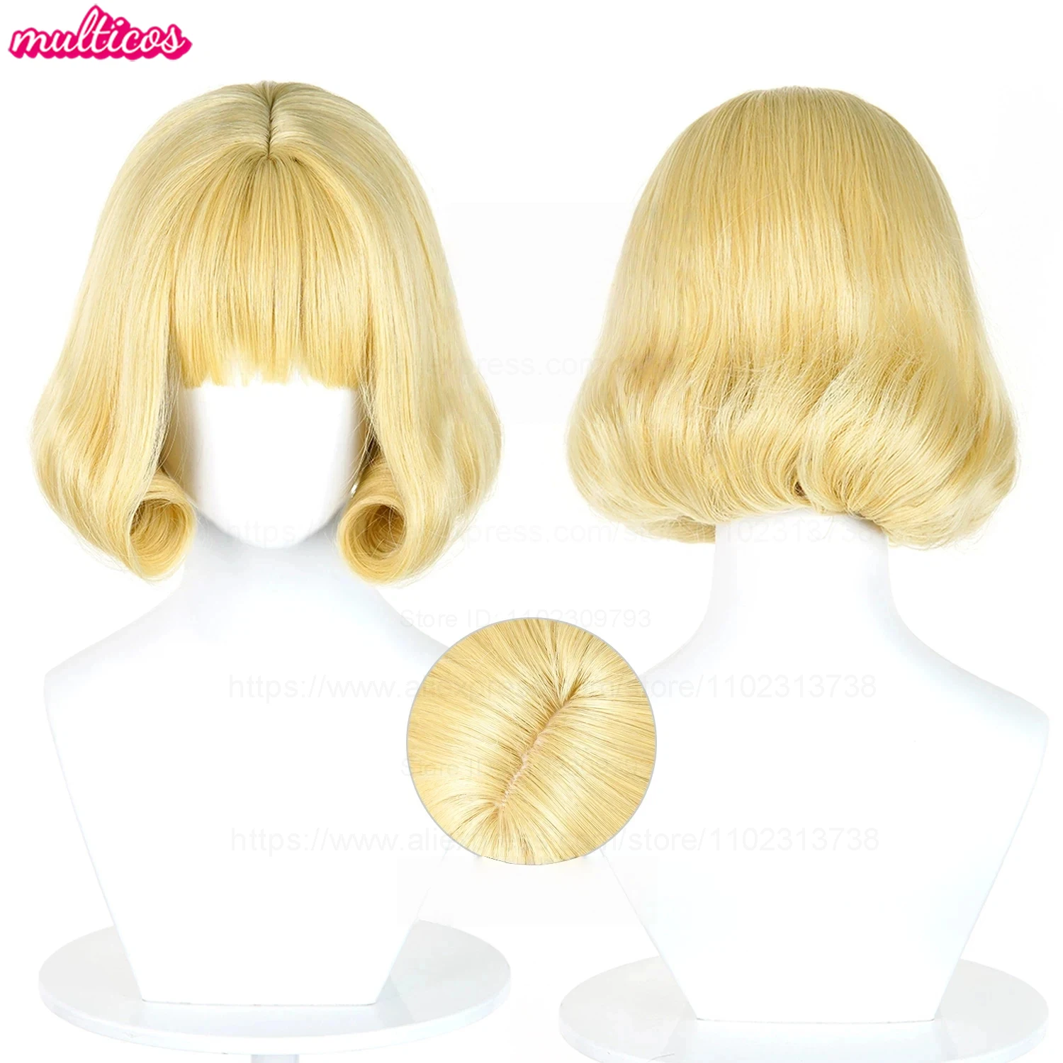 High Quality Kurusu Hana Cosplay Wig Bob Blonde Yellow Culry Heat Resistant Synthetic Hair Anime Wigs + Wig Cap
High Quality Kurusu Hana Cosplay Wig Bob Blonde Yellow Culry Heat Resistant Synthetic Hair Anime Wigs + Wig Cap