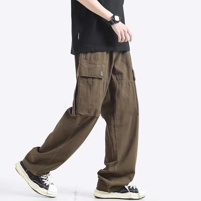 American Style Loose Straight Leg Workwear Pants Men's Casual Sports Trousers High Street Large Size Retro Wide Leg Long Pants
American Style Loose Straight Leg Workwear Pants Men's Casual Sports Trousers High Street Large Size Retro Wide Leg Long Pants