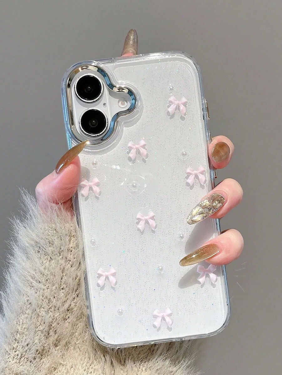 Transparent TPU Phone Case With 3D Bow Knots Glitter Epoxy Resin Full Coverage For iPhone 15 14 13 12 11 Pro Max
Transparent TPU Phone Case With 3D Bow Knots Glitter Epoxy Resin Full Coverage For iPhone 15 14 13 12 11 Pro Max