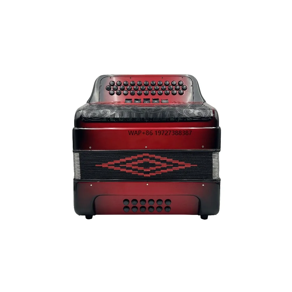 34 Buttons 12 Bass 5 Registers Fashion Red Black Color Body Accordion Instrument Black Grill Black Buttons Acordeon JB3412D
34 Buttons 12 Bass 5 Registers Fashion Red Black Color Body Accordion Instrument Black Grill Black Buttons Acordeon JB3412D