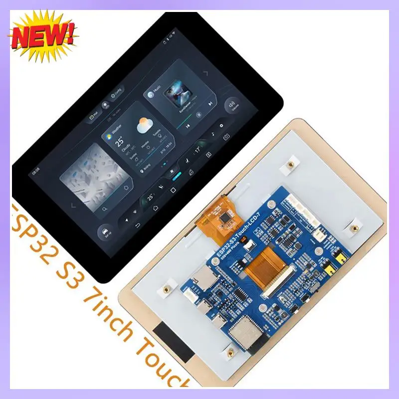 T24C ESP32 S3 Touch LCD 7 Inch Capacitive Display Screen 800X 480 Development Board Xtensa LX7 Wifi BT5 CAN RS485 Sensor
T24C ESP32 S3 Touch LCD 7 Inch Capacitive Display Screen 800X 480 Development Board Xtensa LX7 Wifi BT5 CAN RS485 Sensor