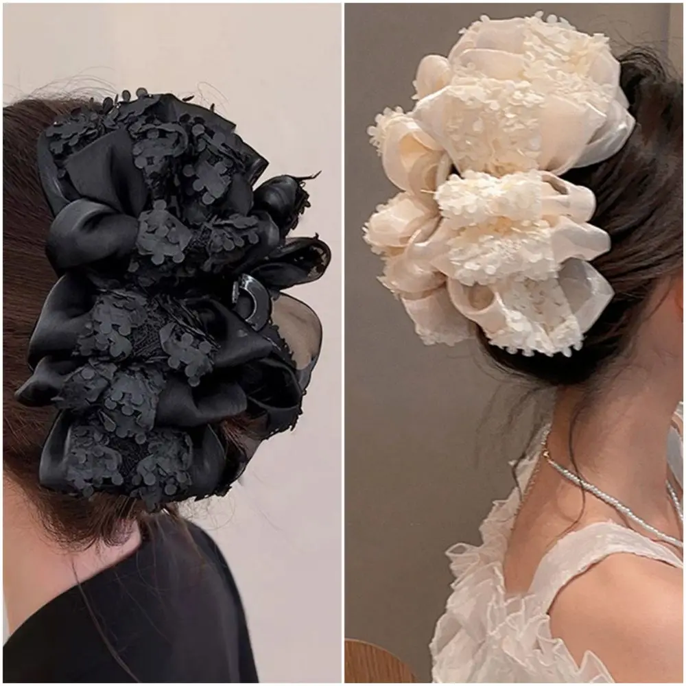 New 3D Flower Bowknot Hair Clip White Black Large Grab Hairpin Elegant Sweet Headwear Accessories For Girls
New 3D Flower Bowknot Hair Clip White Black Large Grab Hairpin Elegant Sweet Headwear Accessories For Girls