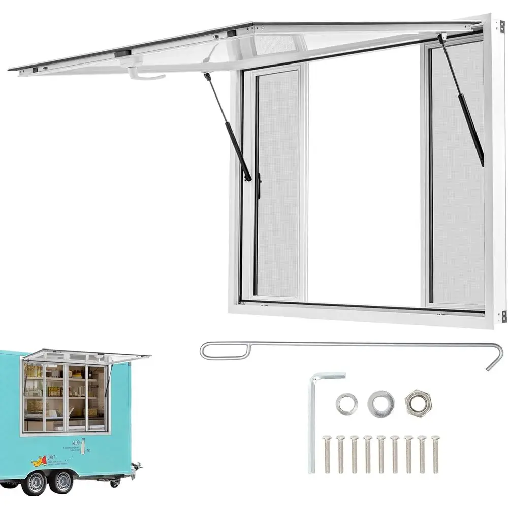 Concion Window 48 x 36 inch, Alloy Serving Window or ood Trucks Concion Trailers with 4 Horizontal Sliding Sn Windows & Drag Hoo
Concion Window 48 x 36 inch, Alloy Serving Window or ood Trucks Concion Trailers with 4 Horizontal Sliding Sn Windows & Drag Hoo
