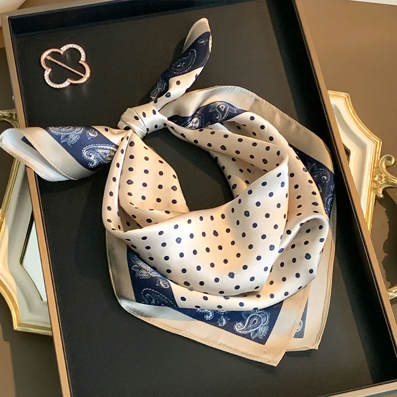 2026 Spring Polka Dot 100% Silk Scarf Women Neck Hair Square Hijab Print Scarves Wrap Kerchief Headband Shawls
2026 Spring Polka Dot 100% Silk Scarf Women Neck Hair Square Hijab Print Scarves Wrap Kerchief Headband Shawls