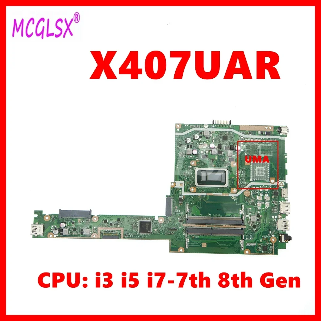 X407UAR Mainboard For ASUS X407UAR X407UF X407U X407UBR A407U X407UV Laptop Motherboard with i3 i5 i7-7th 8th Gen CPU
X407UAR Mainboard For ASUS X407UAR X407UF X407U X407UBR A407U X407UV Laptop Motherboard with i3 i5 i7-7th 8th Gen CPU