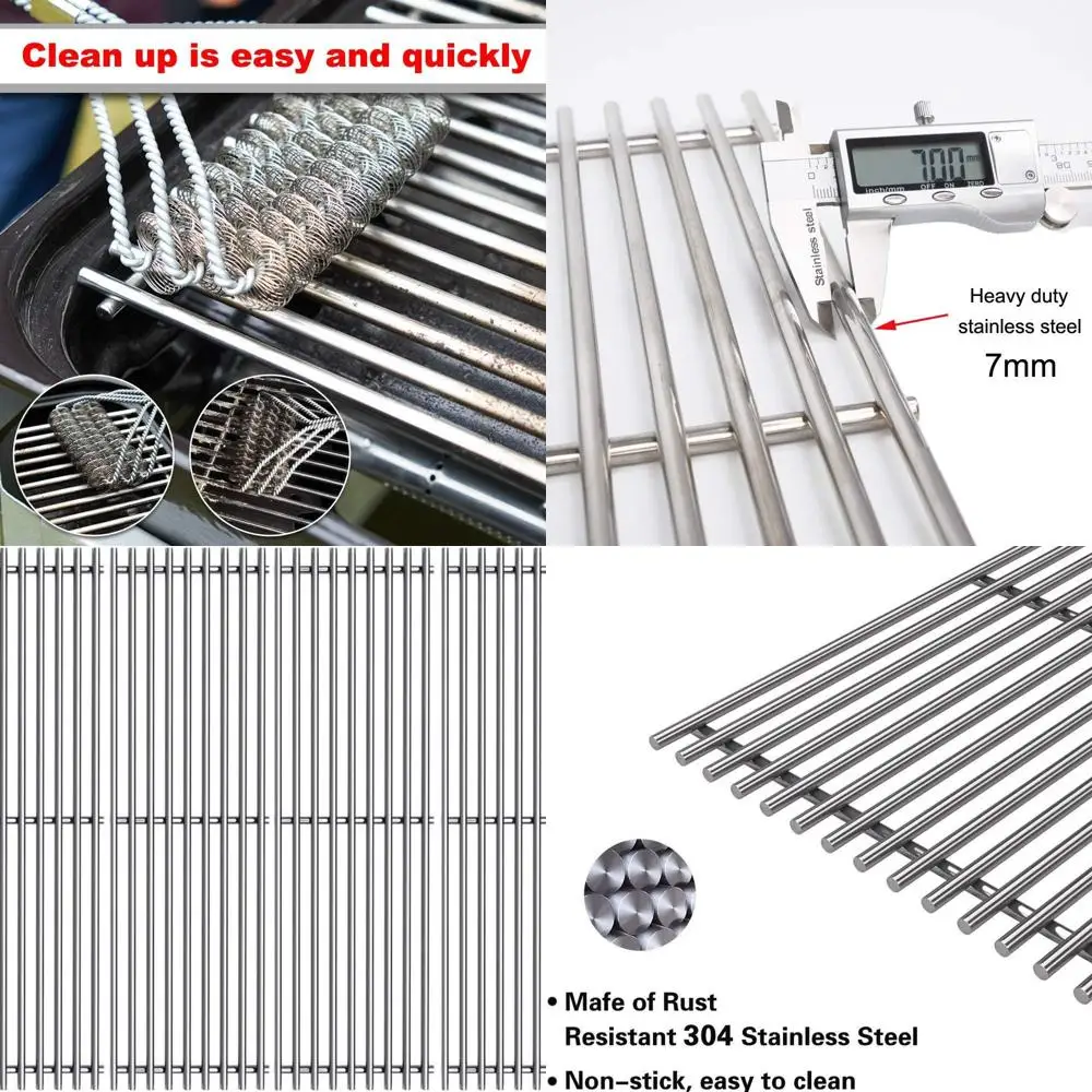 4-Pack SES531 19.25 Stainless Steel Cooking Grids for Nexgrill Grills
4-Pack SES531 19.25 Stainless Steel Cooking Grids for Nexgrill Grills