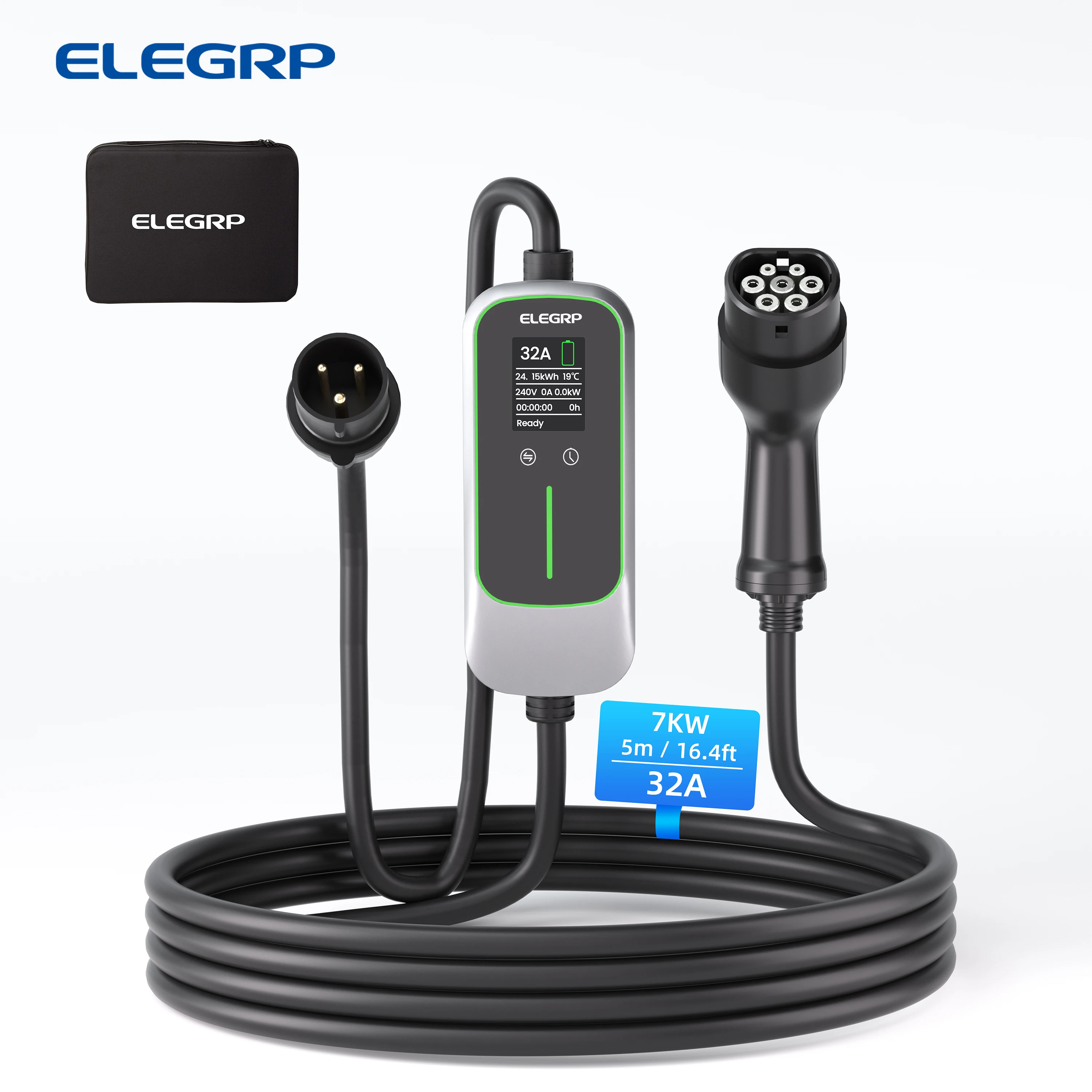 ELEGRP Household EV Charger Cable Type 2 To 3 Pin Plug 5 Meter, Portable UK EV Charger Electric Car Charger For EVs And PHEV
ELEGRP Household EV Charger Cable Type 2 To 3 Pin Plug 5 Meter, Portable UK EV Charger Electric Car Charger For EVs And PHEV