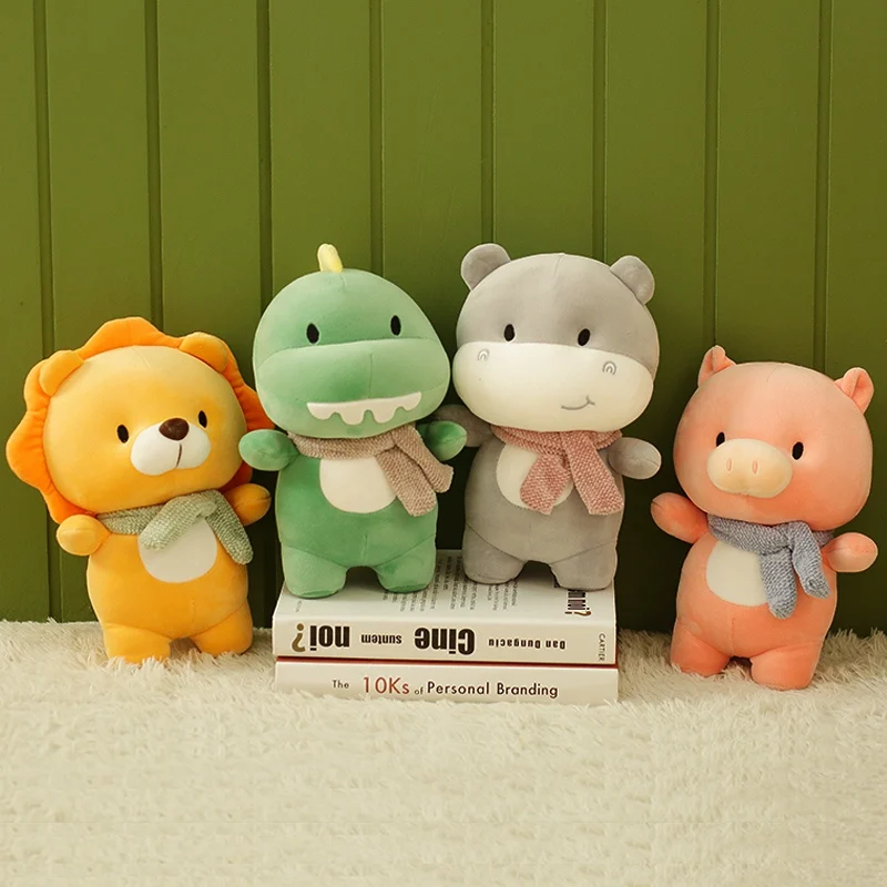 23cm Lovely Animal Plush Stuffed Lion Hippo Dinosaur Pig High Quality Soft Fabric Zoo Souvenir
23cm Lovely Animal Plush Stuffed Lion Hippo Dinosaur Pig High Quality Soft Fabric Zoo Souvenir