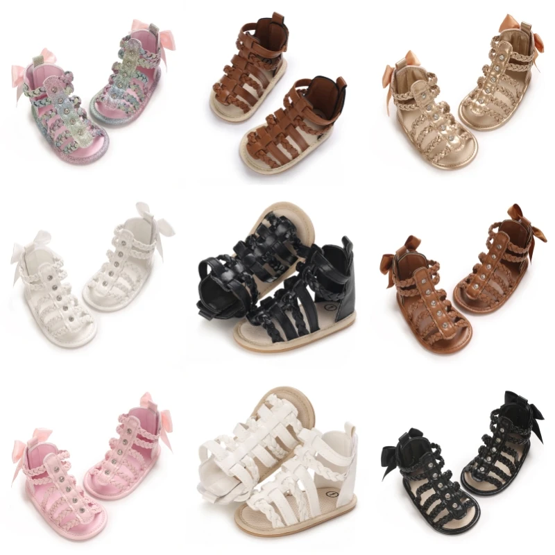 Spring and Summer High-Top Breathable Sandals for Baby Girls 0-12 Months Soft-Soled Toddler Shoes
Spring and Summer High-Top Breathable Sandals for Baby Girls 0-12 Months Soft-Soled Toddler Shoes
