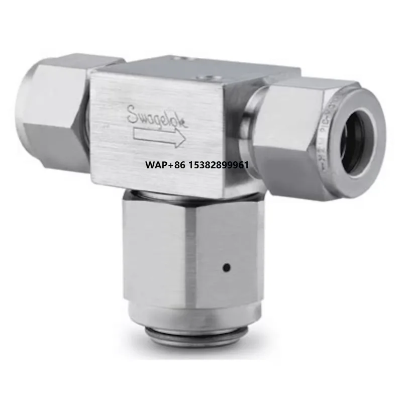 Swagelok stainless steel tee-type particle filter, 1/4 in. Swagelok ferrule fitting, pore size 2 microns
Swagelok stainless steel tee-type particle filter, 1/4 in. Swagelok ferrule fitting, pore size 2 microns