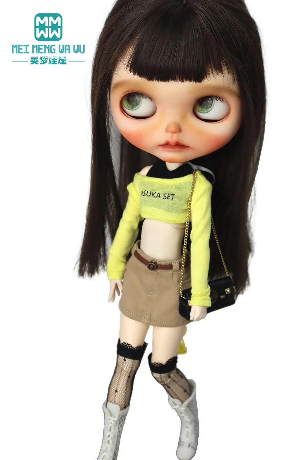 28cm Blyth Doll Clothes azon OB22 OB24 Fashionable multi-colored T-shirts, short skirts Toys Gift
28cm Blyth Doll Clothes azon OB22 OB24 Fashionable multi-colored T-shirts, short skirts Toys Gift