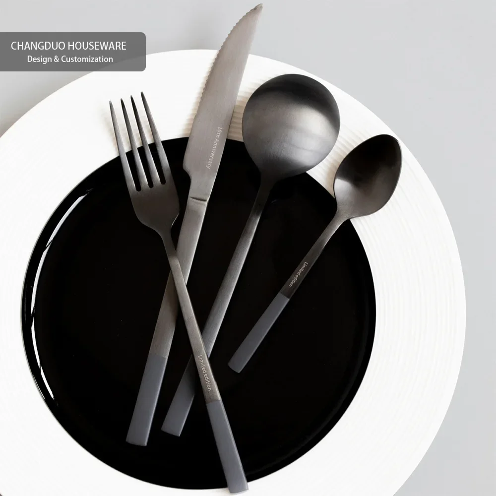 4pcs Stainless Steel Dinnerware Hotel High-end Western Food Tableware Matte Steak knife Fork and Spoon Cutlery Set Dishware Safe
4pcs Stainless Steel Dinnerware Hotel High-end Western Food Tableware Matte Steak knife Fork and Spoon Cutlery Set Dishware Safe
