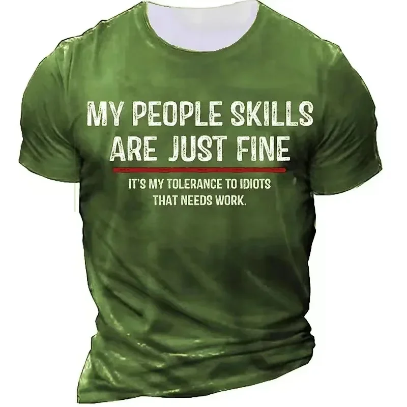 Funny Letter Graphic T Shirt For Men Tee O Neck 3D Print Outdoor Street Short Sleeve Print Clothing Apparel Basic Vintage Top
Funny Letter Graphic T Shirt For Men Tee O Neck 3D Print Outdoor Street Short Sleeve Print Clothing Apparel Basic Vintage Top