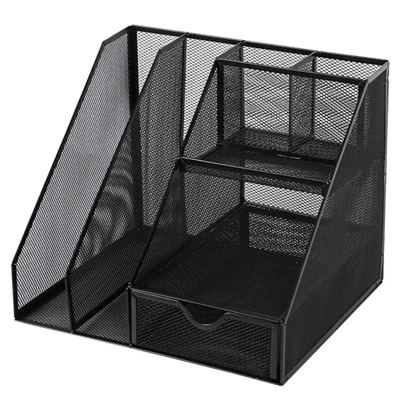Metal Wire Magazine Holder, Mesh File Organizer For Desk, Office Accessories, Black
Metal Wire Magazine Holder, Mesh File Organizer For Desk, Office Accessories, Black