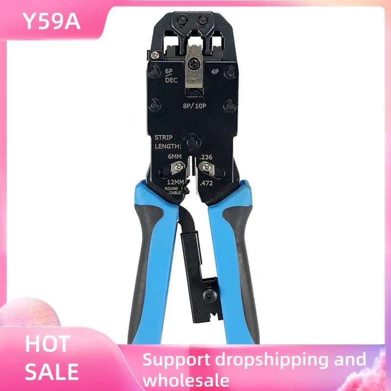 Y59A 3X RJ45 Network Crimper 10P 8P 6P 4P Crimping Tools Stripper For RJ45 RJ11 RJ12 RJ50 Connector Ethernet Cable
Y59A 3X RJ45 Network Crimper 10P 8P 6P 4P Crimping Tools Stripper For RJ45 RJ11 RJ12 RJ50 Connector Ethernet Cable