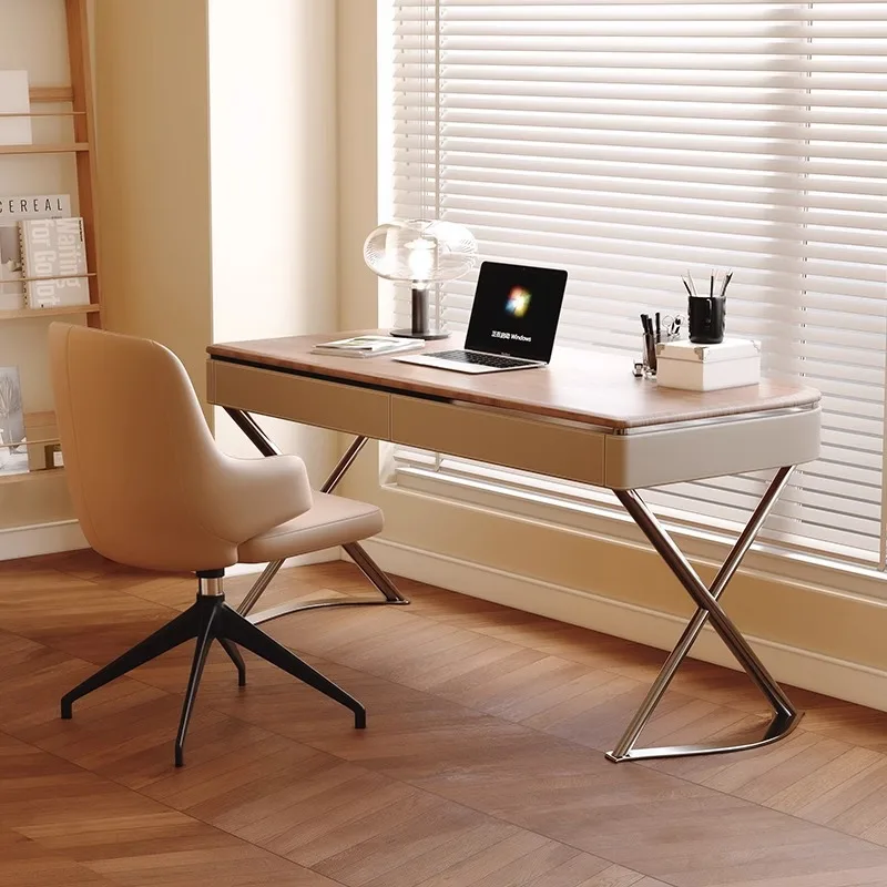 Saddle leather solid wood desk light luxury modern simple bedroom high sense writing desk home study office computer desk
Saddle leather solid wood desk light luxury modern simple bedroom high sense writing desk home study office computer desk