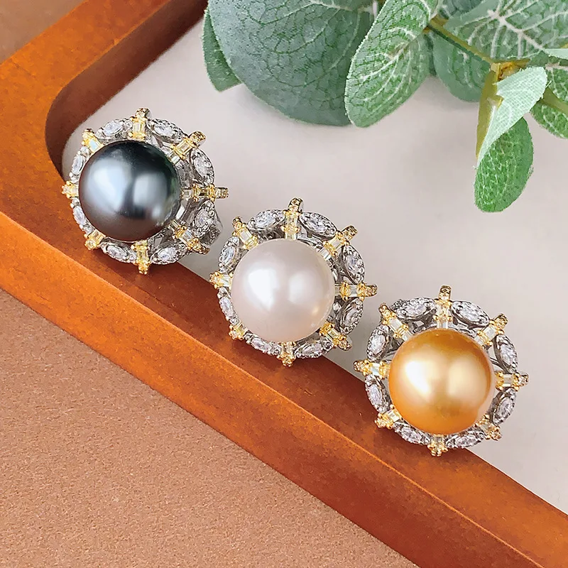 Pearl Ring Jewelry Natural Australian White Pearl South Sea Pearl Vintage Two-tone Electroplated Women's High-end
Pearl Ring Jewelry Natural Australian White Pearl South Sea Pearl Vintage Two-tone Electroplated Women's High-end