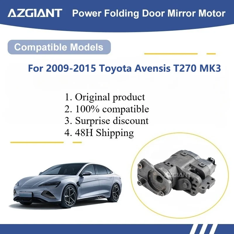 AZGIANT For Toyota Avensis T270 MK3 Car Wing Mirror Authentic Folding Motor Power Assembly accesorios coche Professional
AZGIANT For Toyota Avensis T270 MK3 Car Wing Mirror Authentic Folding Motor Power Assembly accesorios coche Professional