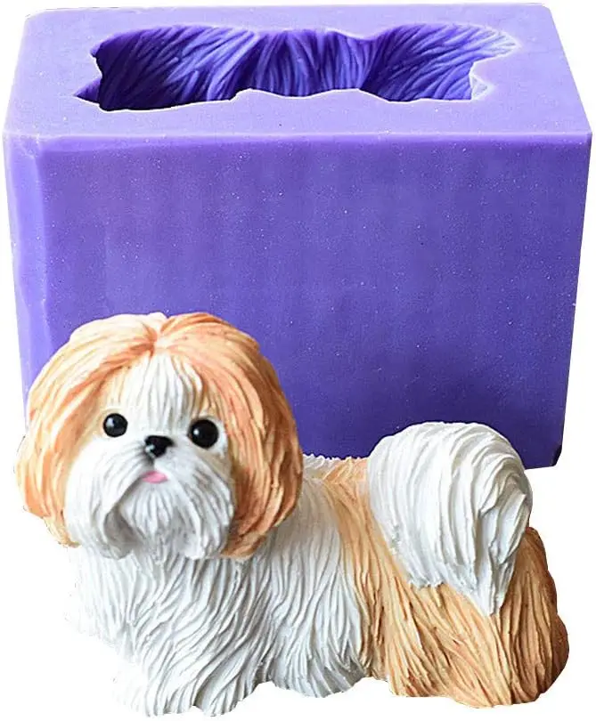 Cute Shih Tzu Dog Silicone Mold for Chocolate, Soap, and Cake Making
Cute Shih Tzu Dog Silicone Mold for Chocolate, Soap, and Cake Making
