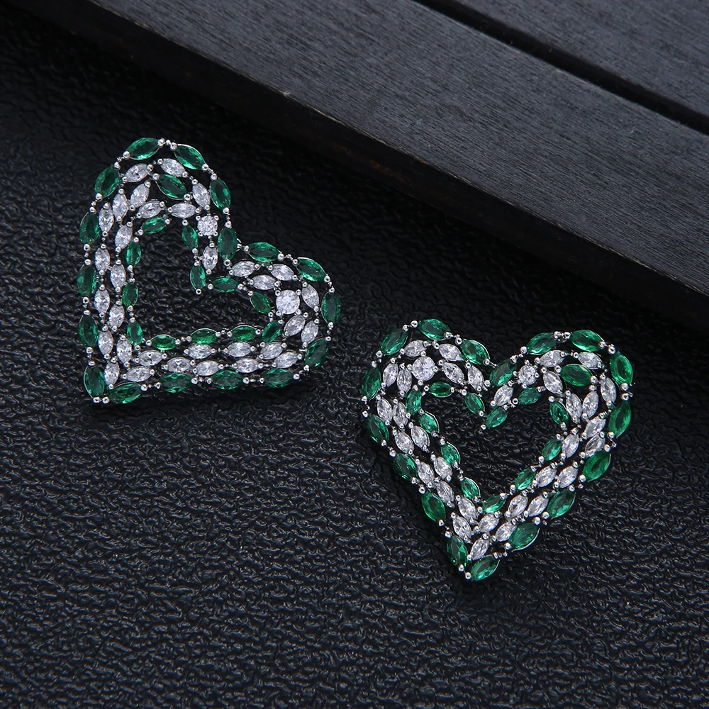 Luxury Famous Heart Full Mirco Paved Micro Zirconia Women Bridal Dress Wedding Brazil Drop Earring Fashion Jewelry E10210
Luxury Famous Heart Full Mirco Paved Micro Zirconia Women Bridal Dress Wedding Brazil Drop Earring Fashion Jewelry E10210