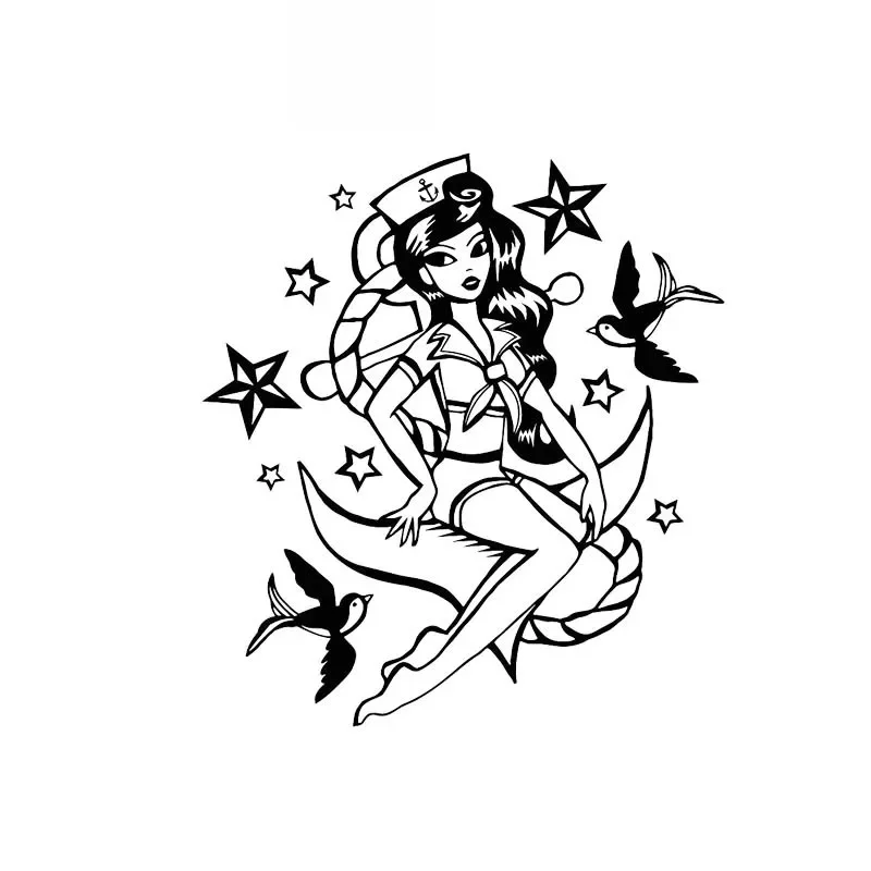 Sexy Girl Cute Fashion Car Stickers Fantasy Stickers Pvc Decals Suitable For All Kinds Of Cars Black/white, 14cm*13cm
Sexy Girl Cute Fashion Car Stickers Fantasy Stickers Pvc Decals Suitable For All Kinds Of Cars Black/white, 14cm*13cm