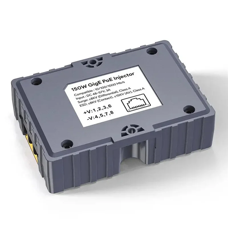 A20F-For Starlink 150W Gige Poe Injector With Surge Protection And ESD Protection Guaranteed Optimal Power Distribution
A20F-For Starlink 150W Gige Poe Injector With Surge Protection And ESD Protection Guaranteed Optimal Power Distribution