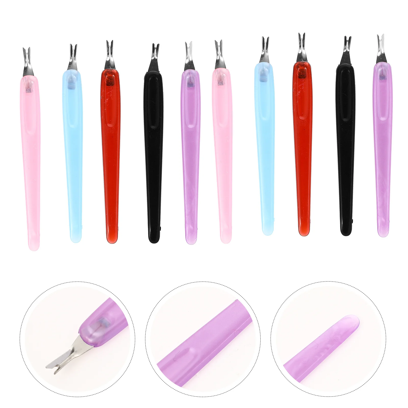 50Pcs Portable Dead Skin Removal Tool Stainless Fork Efficient Barb Cleaner Comfortable Pearl-Like Grip Cuticle Removers Kit
50Pcs Portable Dead Skin Removal Tool Stainless Fork Efficient Barb Cleaner Comfortable Pearl-Like Grip Cuticle Removers Kit